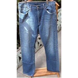 Levi's Men's 514 Straight Jeans Blue Denim Size 34x34 Cotton Blend USA Classic